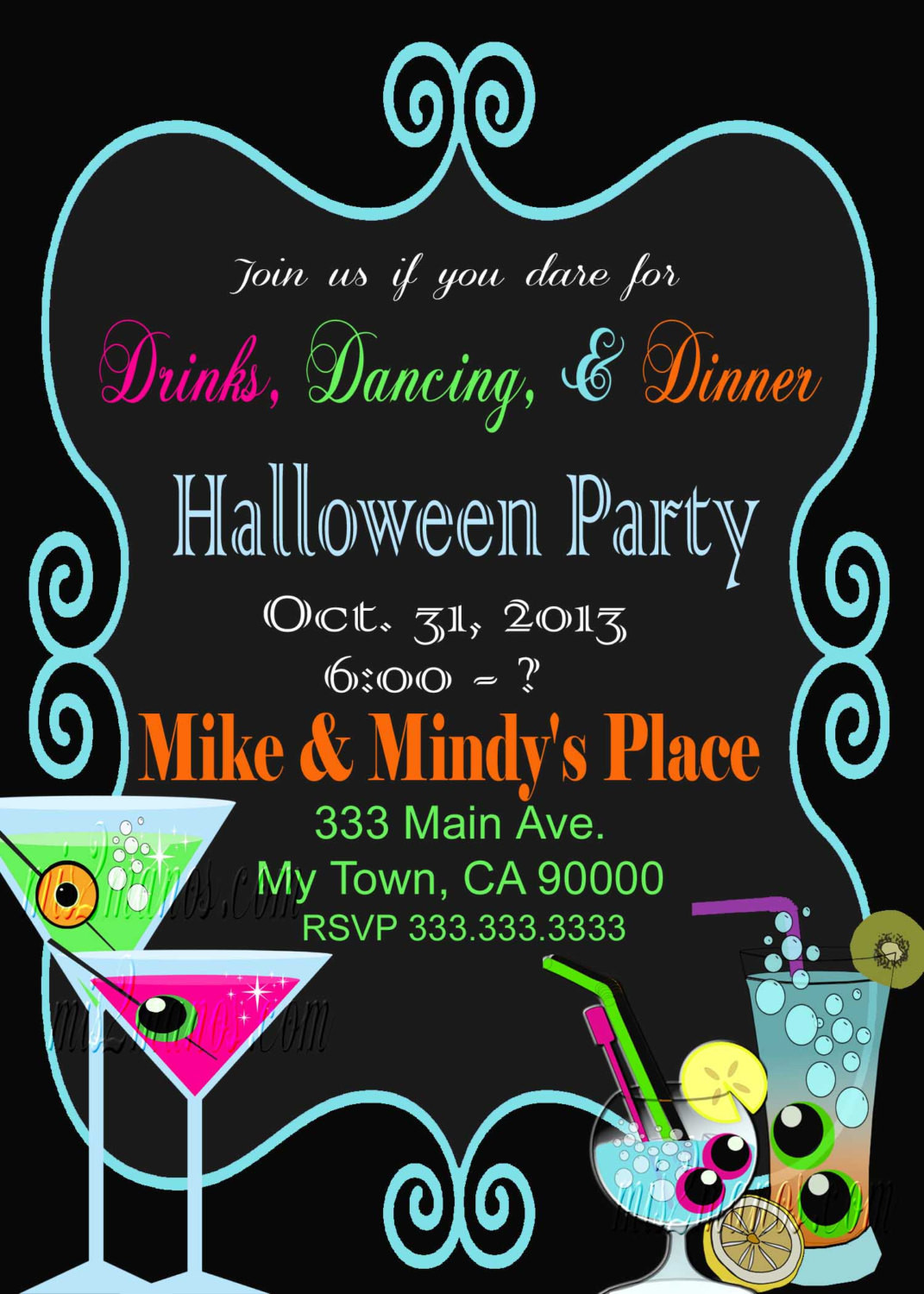 Halloween Party Invitation Wording Ideas
 Halloween Party Invitation fice Party Birthday Party