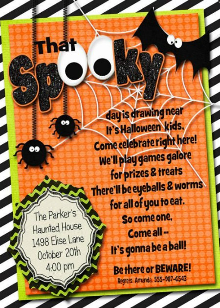 Halloween Party Invitation Wording Ideas
 Halloween Party Invitation Ideas Easyday