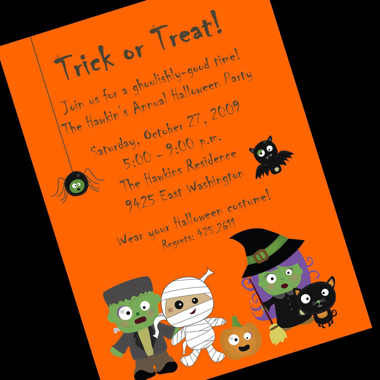 Halloween Party Invitation Wording Ideas
 Halloween Birthday Party Invitation Wording Party