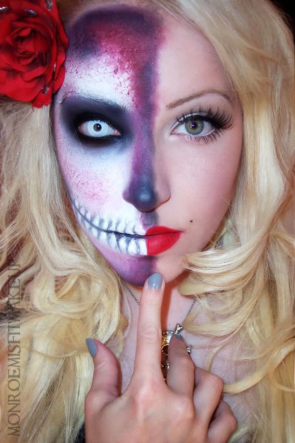 Halloween Party Makeup Ideas
 30 Best Creepy Scary Halloween Makeup Ideas 2015 For Girls