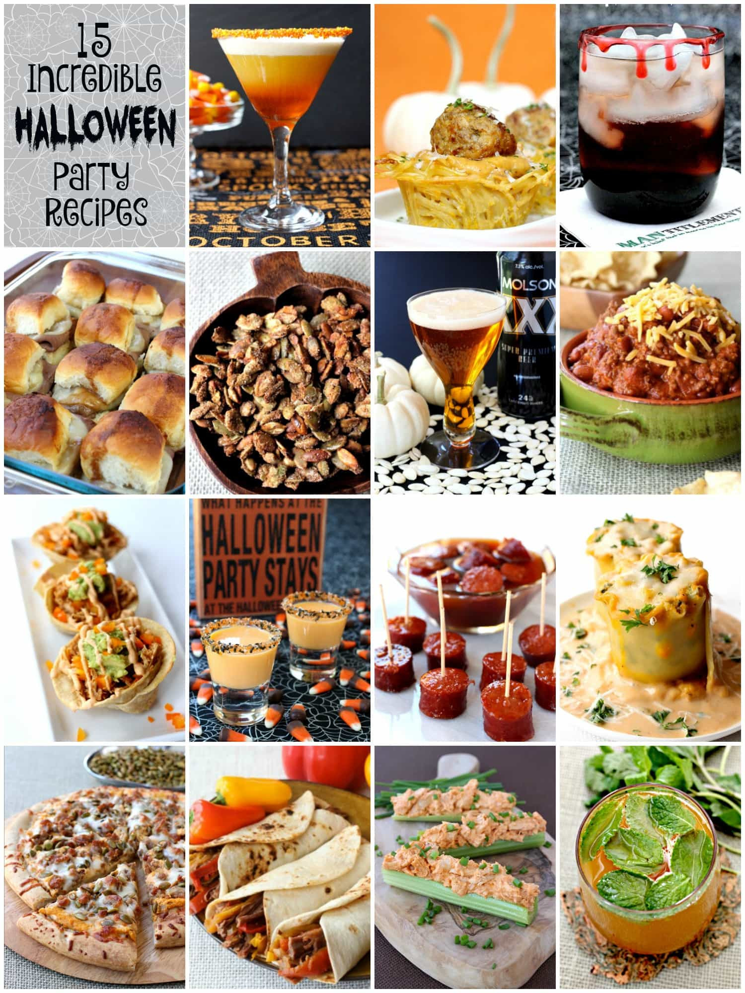 Halloween Party Menu Ideas For Adults
 15 Incredible Halloween Party Recipes