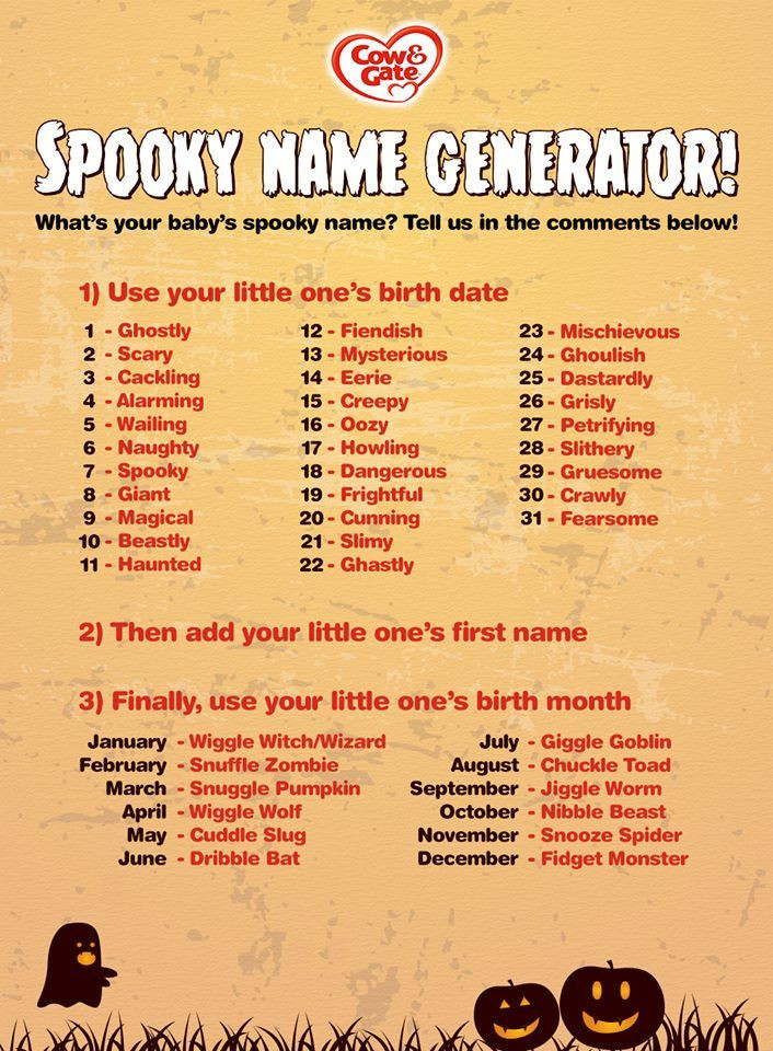 Halloween Party Names Ideas
 Spooky Name Generator