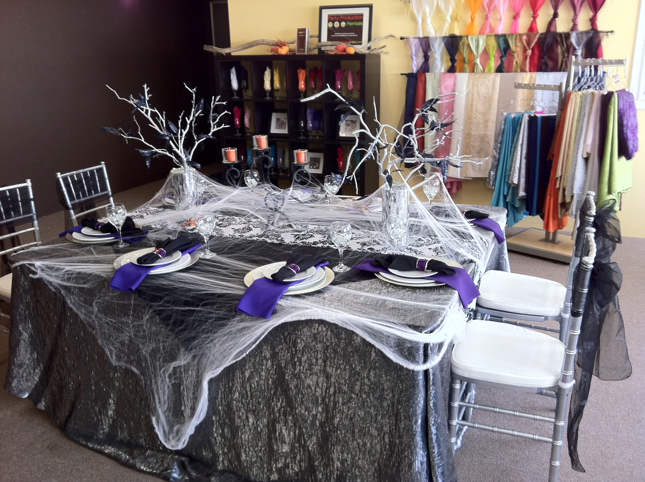 Halloween Party Table Ideas
 Substance of Living Halloween Party Table Decorating Ideas