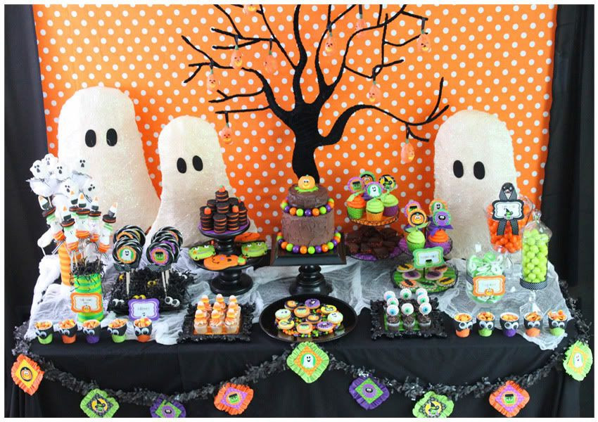 Halloween Party Table Ideas
 Amanda s Parties To Go Halloween Dessert and Party Tables