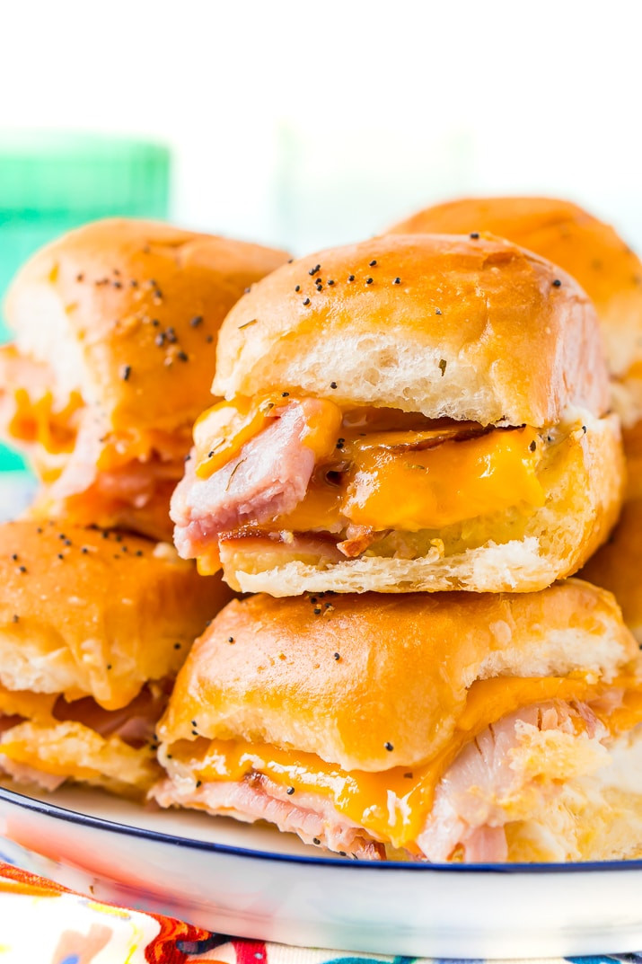 Ham And Cheese Slider Recipes
 Easy Ham and Cheese Sliders Recipe