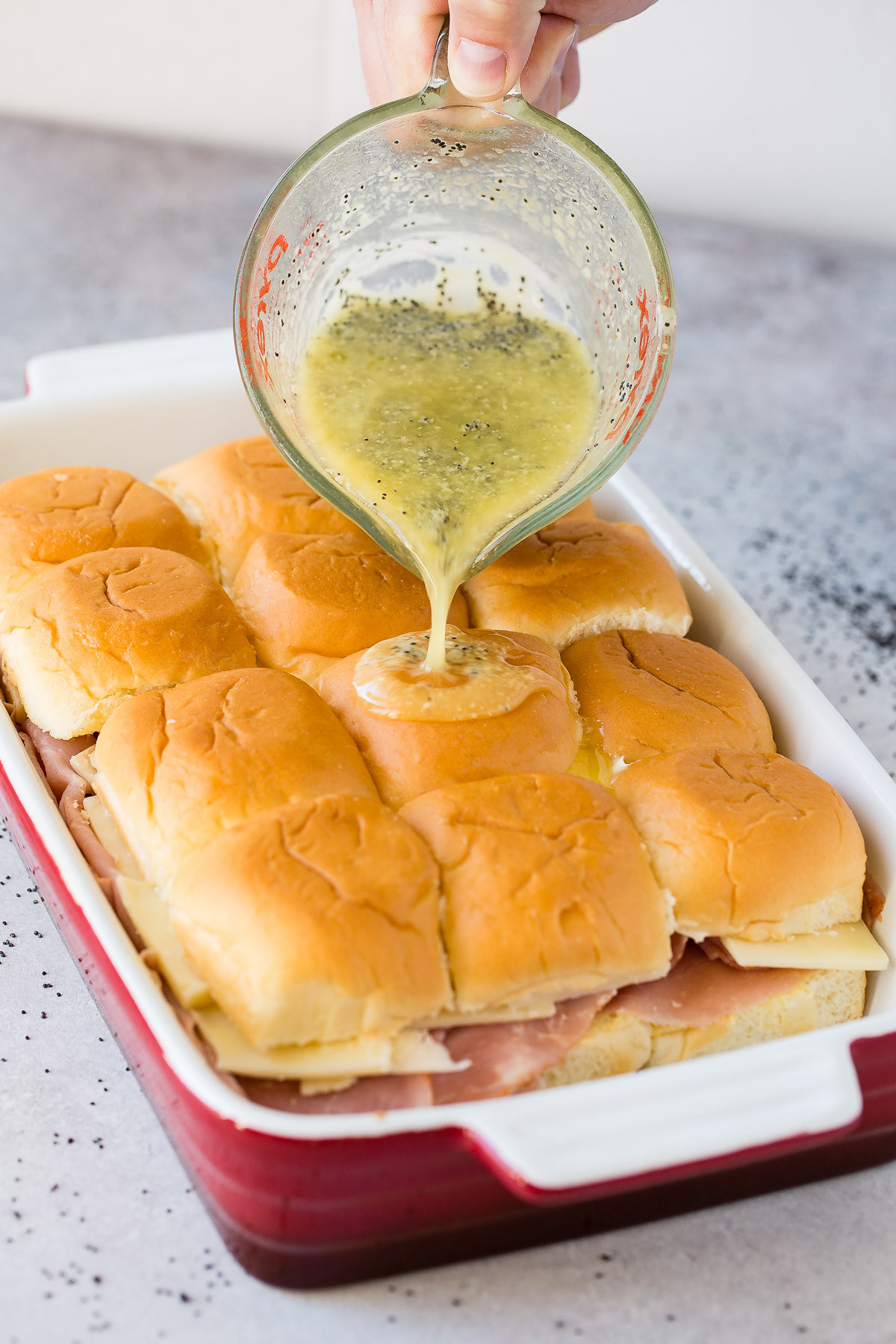 Ham And Cheese Slider Recipes
 Hawaiian Roll Ham and Cheese Sliders Recipe Oh Sweet Basil