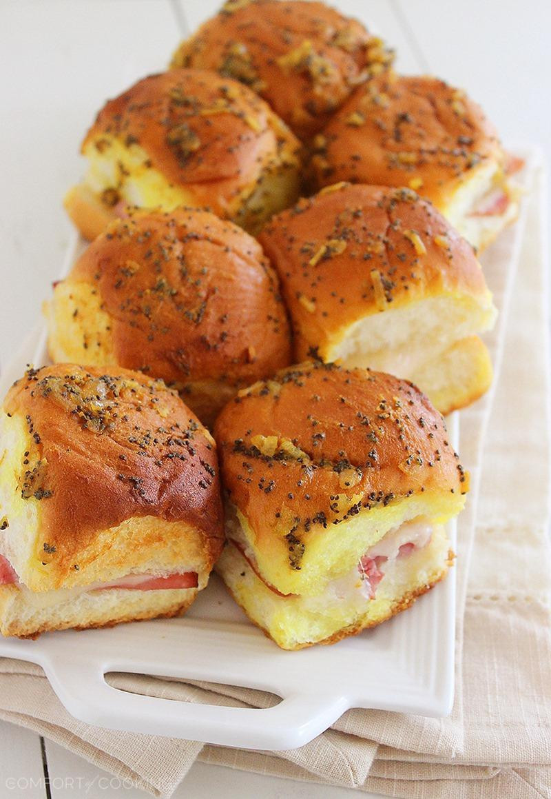 Ham And Cheese Slider Recipes
 Baked Ham and Swiss Sliders