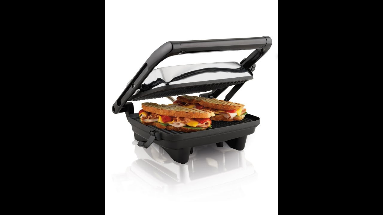 Hamilton Beach Panini Press Gourmet Sandwich Maker
 Review Hamilton Beach A Panini Press Gourmet