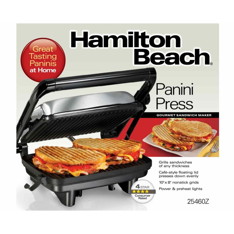 Hamilton Beach Panini Press Gourmet Sandwich Maker
 Hamilton Beach Panini Press Gourmet Sandwich Maker Z