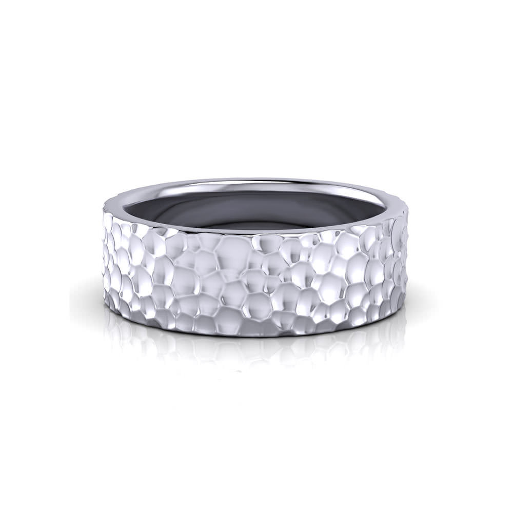 Hammered Wedding Bands
 Men’s Hammered Wedding Band