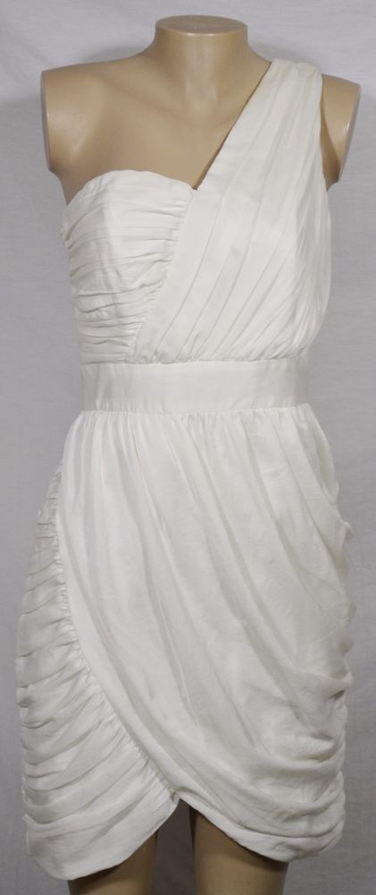 H&amp;m Wedding Dress
 H & M CONSCIOUS COLLECTION White Ruched Draped e