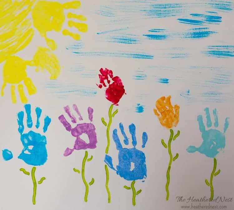 Hand Art For Kids
 Kids Handprint Art Ideas "Spirit Fingers"