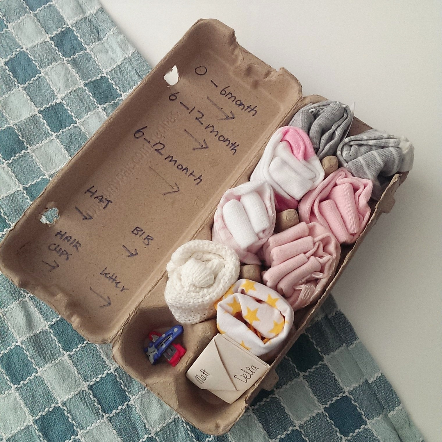 Handmade Baby Shower Gifts
 D I Y Up Cycling Egg Carton Gift baby shower – Choyful