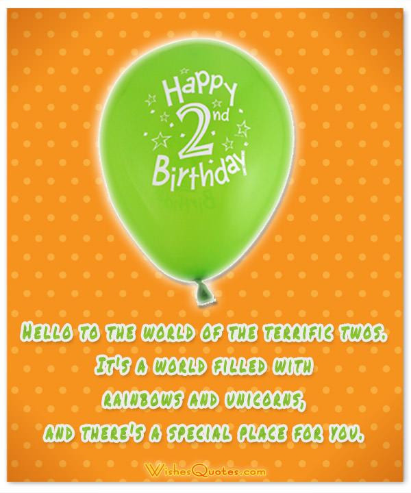 Best 35 Happy 2nd Birthday Quotes - Home, Family, Style and Art Ideas