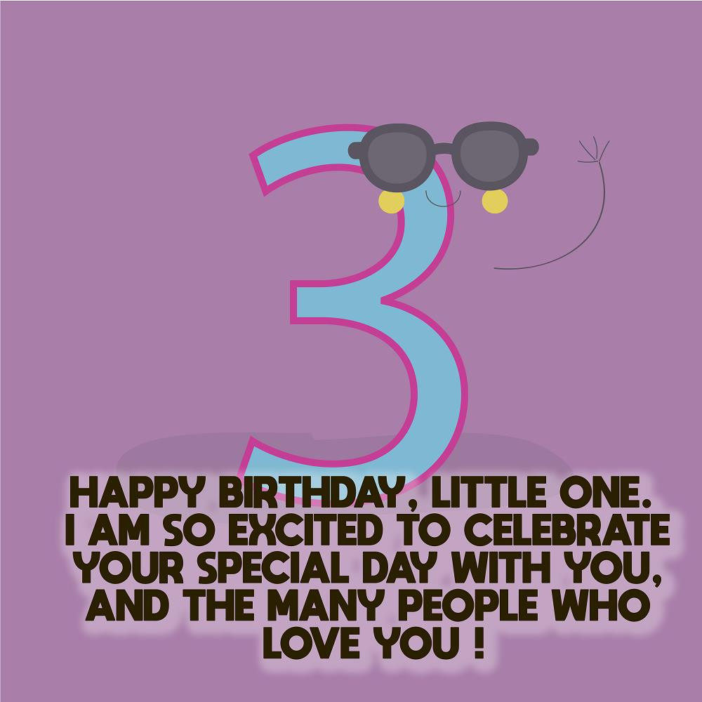 Happy 3rd Birthday Wishes
 Happy 3rd birthday Wishes Messages for kids – Top Happy