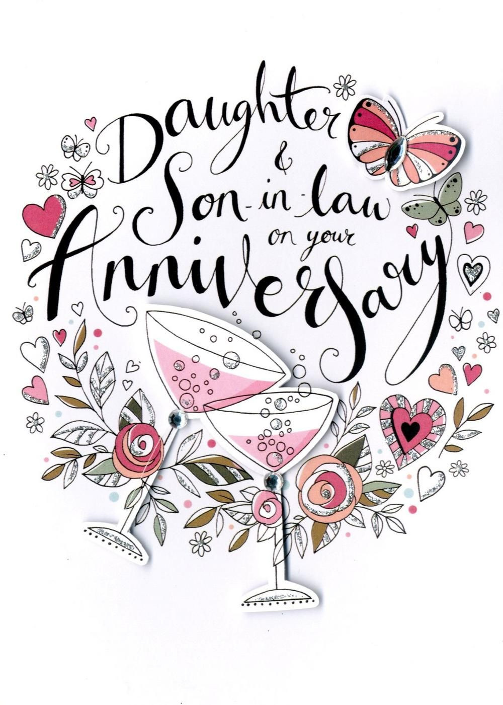 Happy Anniversary Quotes For Daughter And Son In Law
 Daughter & Son In Law Anniversary Card