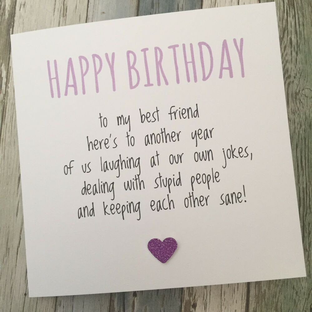 Happy Birthday Best Friend Quotes Funny
 FUNNY BEST FRIEND BIRTHDAY CARD BESTIE HUMOUR FUN