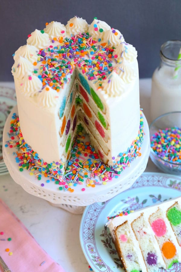 Happy Birthday Cakes Pics
 Happy Birthday Polka Dot Cake Mom Loves Baking