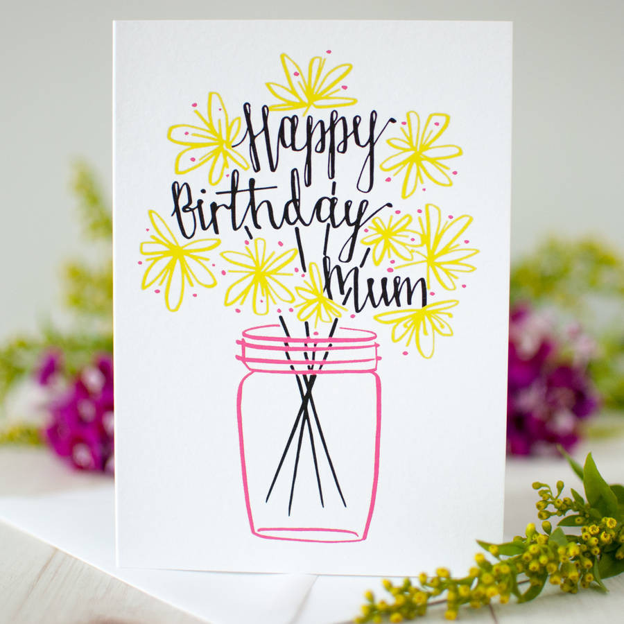 Happy Birthday Cards
 happy Birthday Mum Flowers Birthday Card By Betty