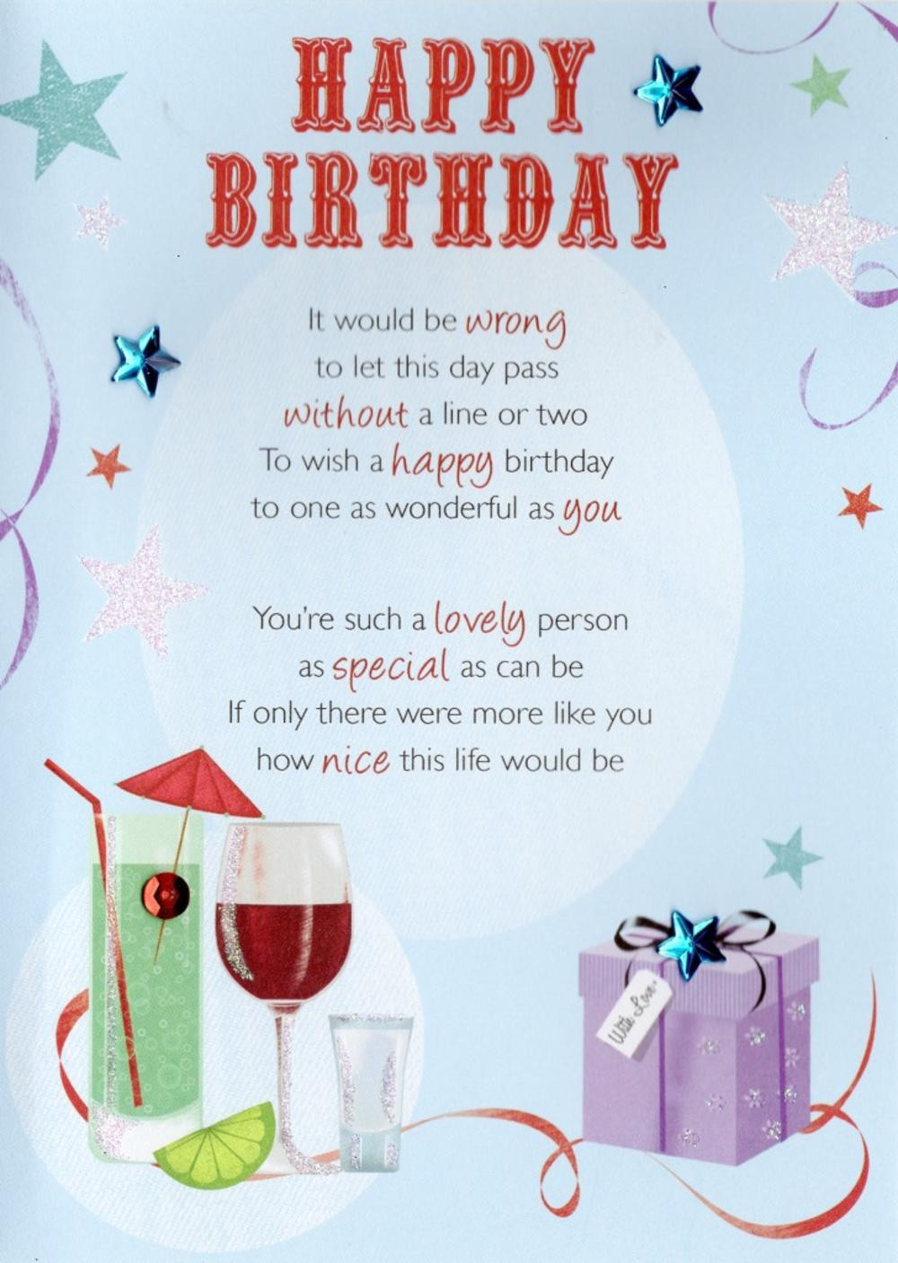 Happy Birthday Cards
 Lovely Happy Birthday Greeting Card