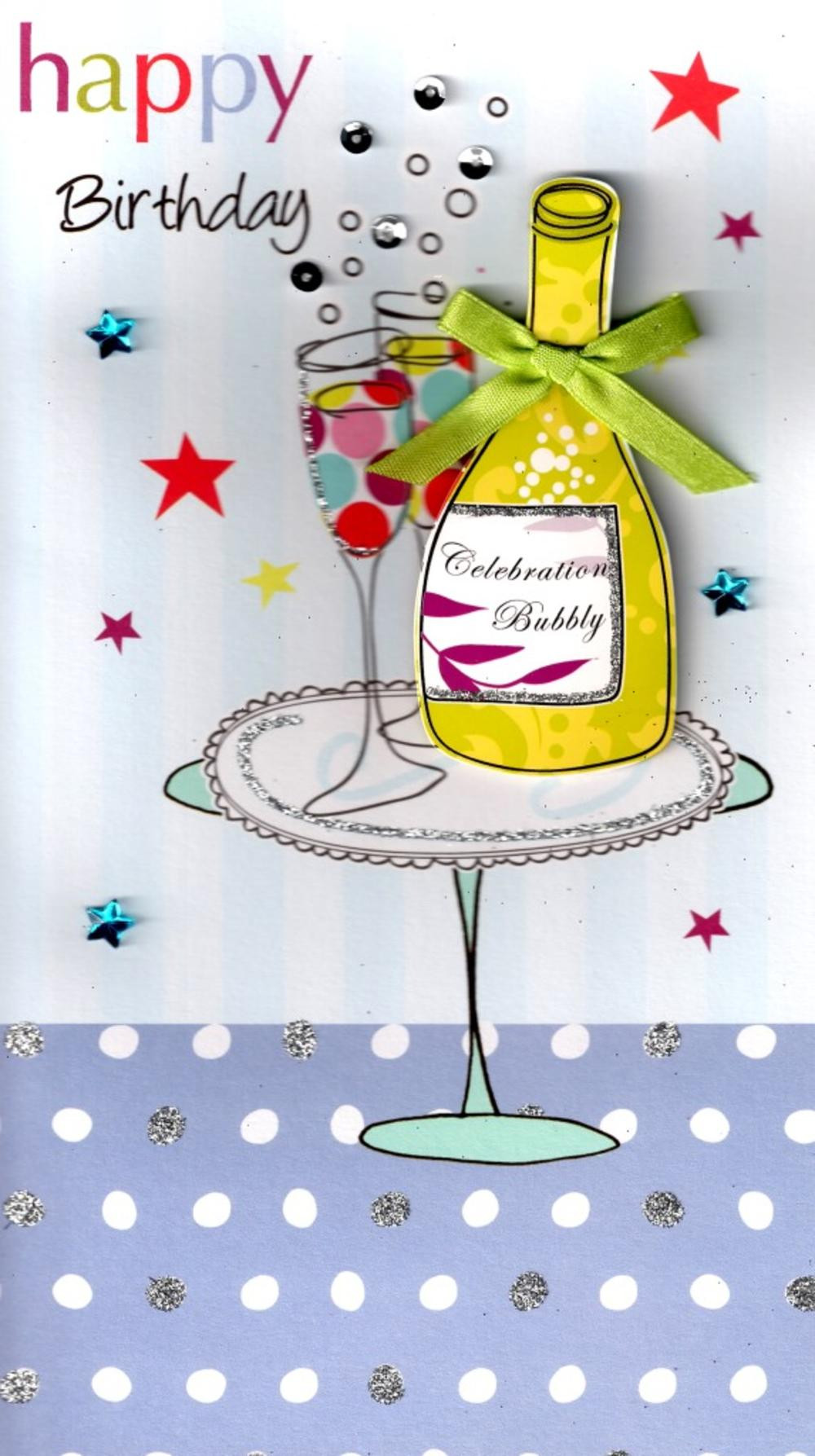 Happy Birthday Cards
 Bubbly Pretty Happy Birthday Greeting Card