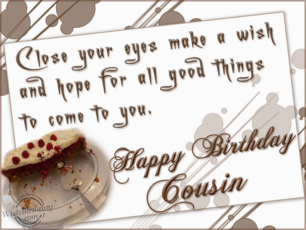 Happy Birthday Cousin Funny Quotes
 Happy Birthday Wishes for Cousin Sister and Brother