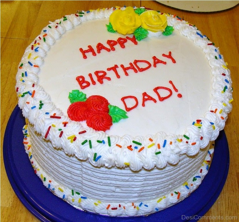 Happy Birthday Dad Cake
 Birthday Wishes for Father Graphics for