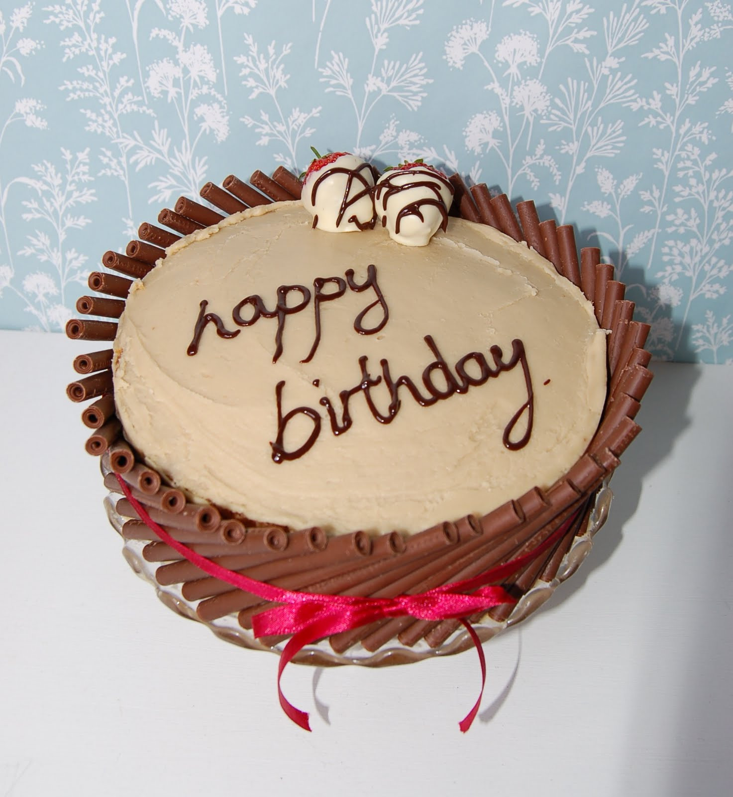 Happy Birthday Dad Cake
 Brighton Baker Chocolate Cigarello Fudge Cake Happy