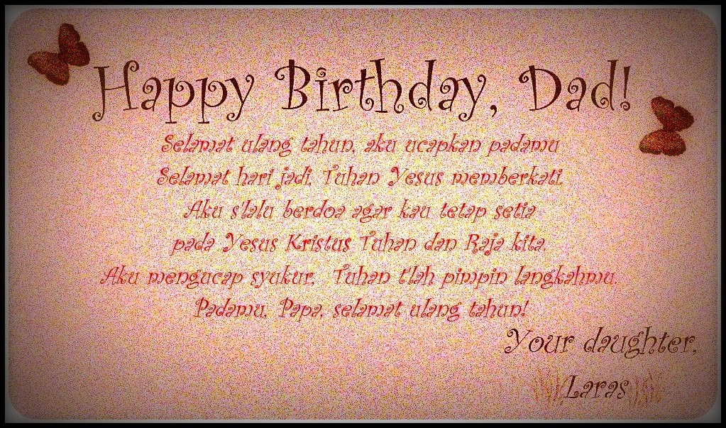 Happy Birthday Daddy Quotes
 Happy Birthday Dad From Daughter Quotes QuotesGram