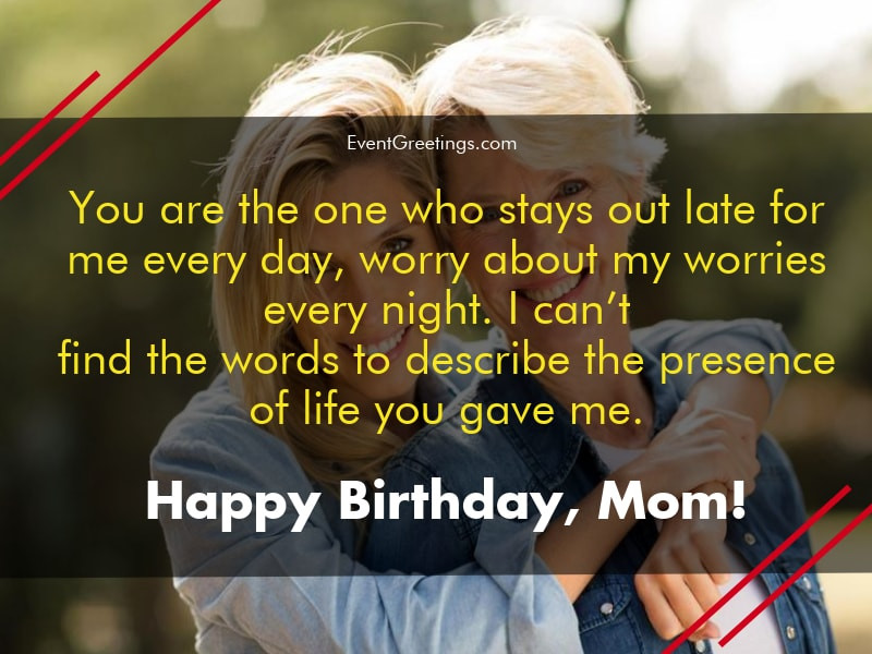 Happy Birthday Daughter Quotes From Mom
 65 Lovely Birthday Wishes for Mom from Daughter