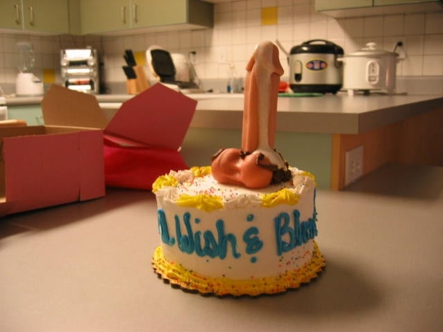 Happy Birthday Dick Cake
 Yay For Penis Cakes