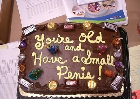 Happy Birthday Dick Cake
 Small Penis Cake