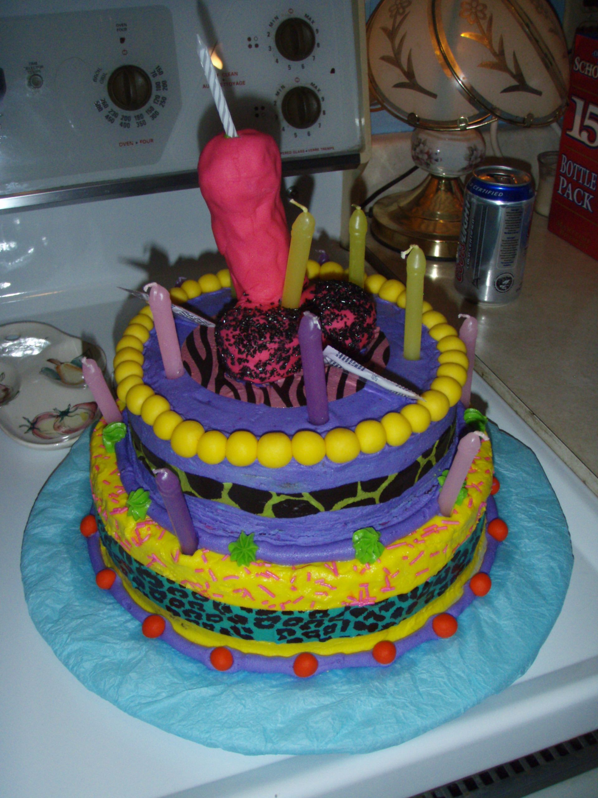 Happy Birthday Dick Cake
 A Penis Birthday Cake