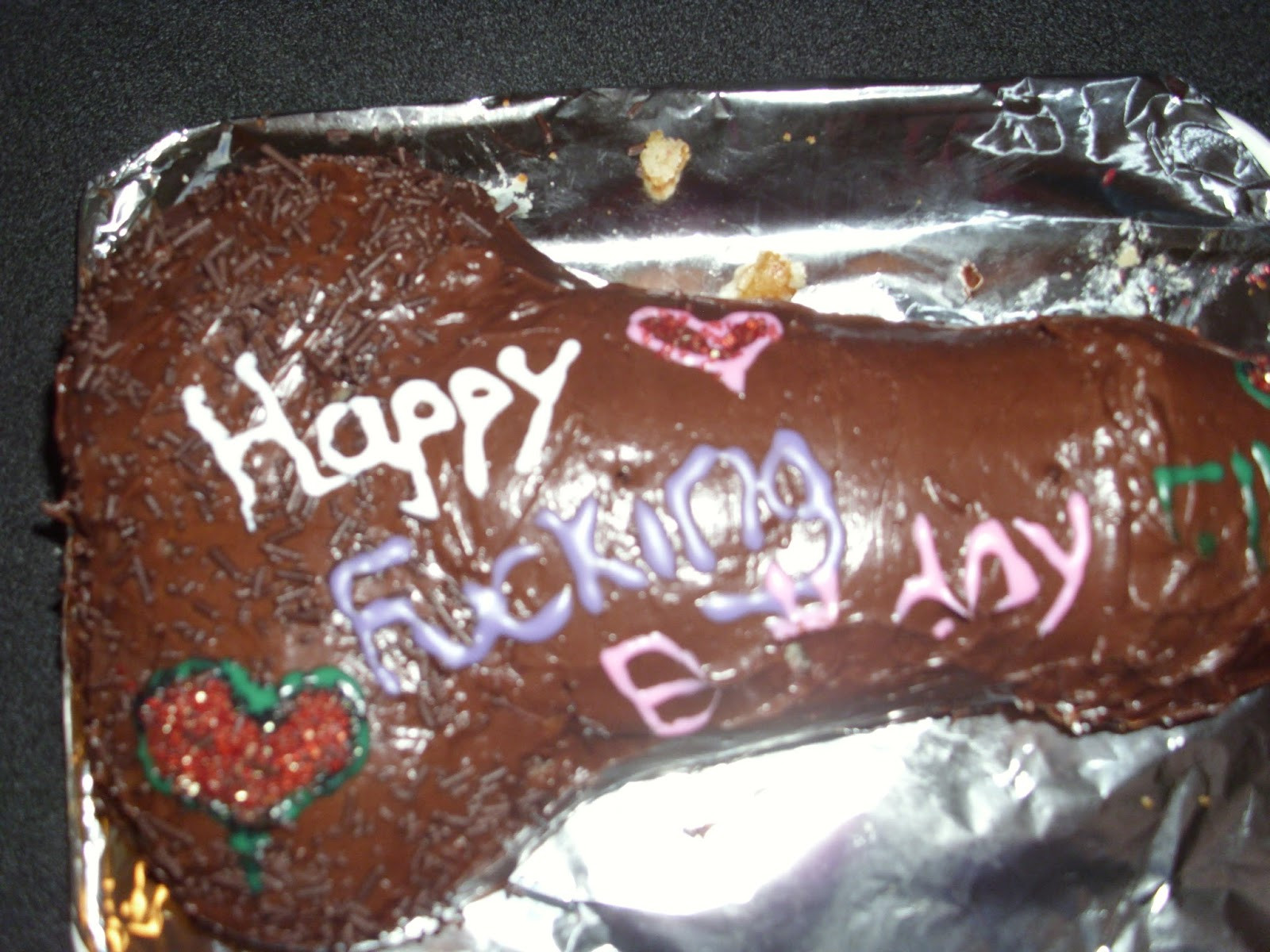 Happy Birthday Dick Cake
 It s a hard knock life