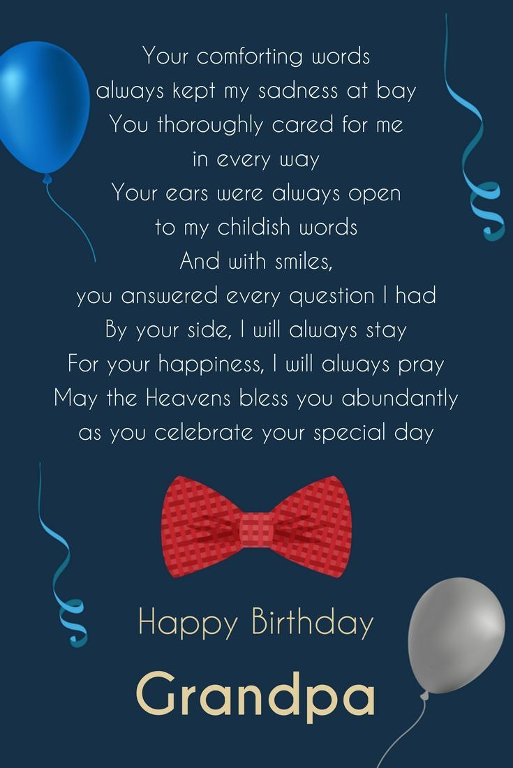 Happy Birthday Grandpa Quotes
 Birthday Poems for Grandma Grandpa