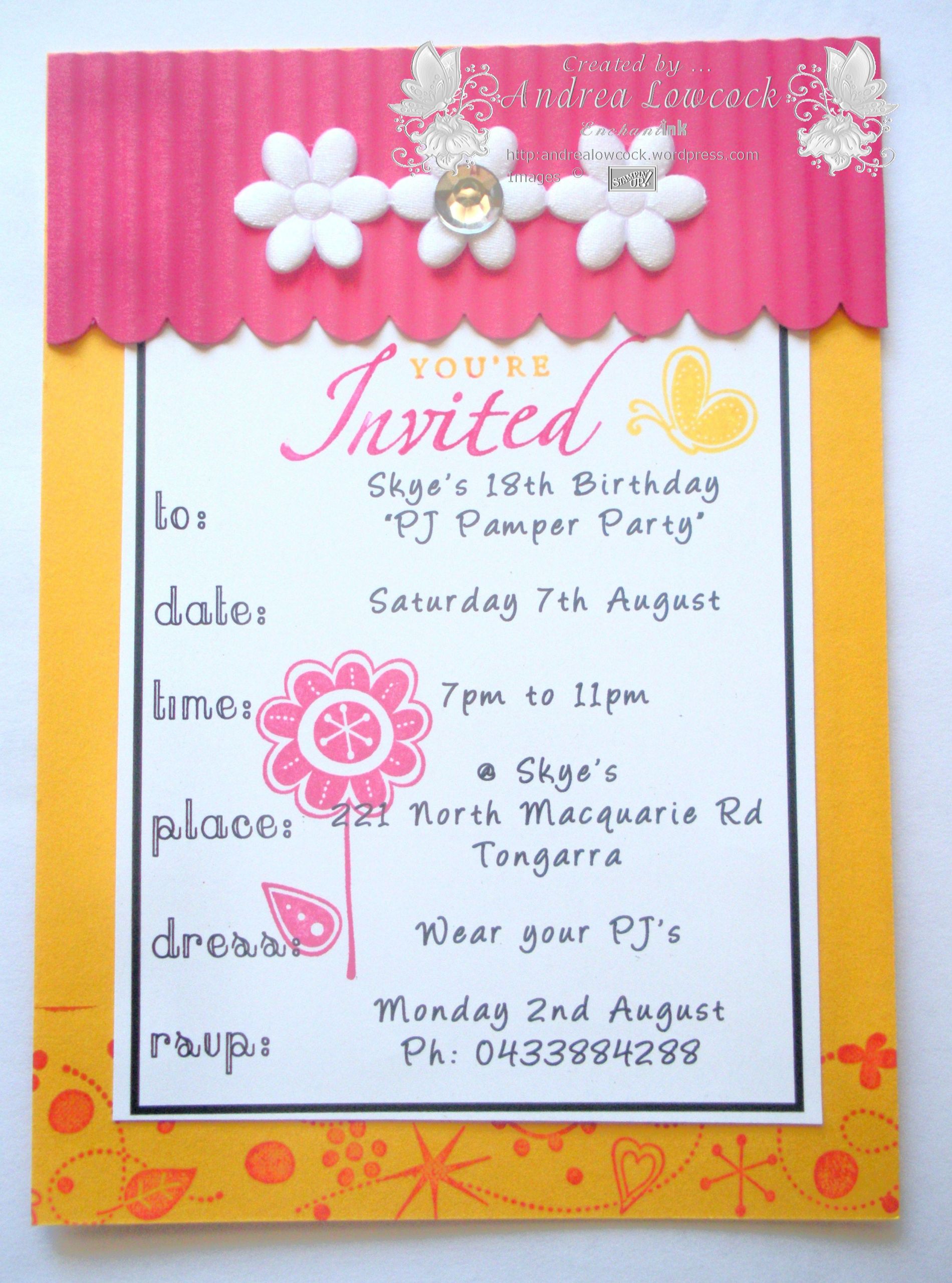 Happy Birthday Invitation
 18th Birthday Invitations