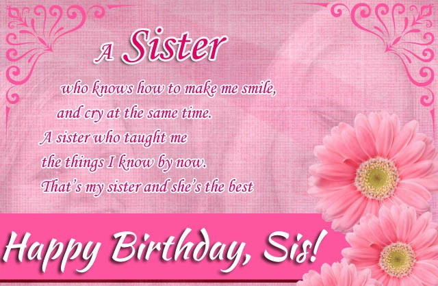 Happy Birthday Quote For Sister
 Happy Birthday quotes for Sister ts images This Blog