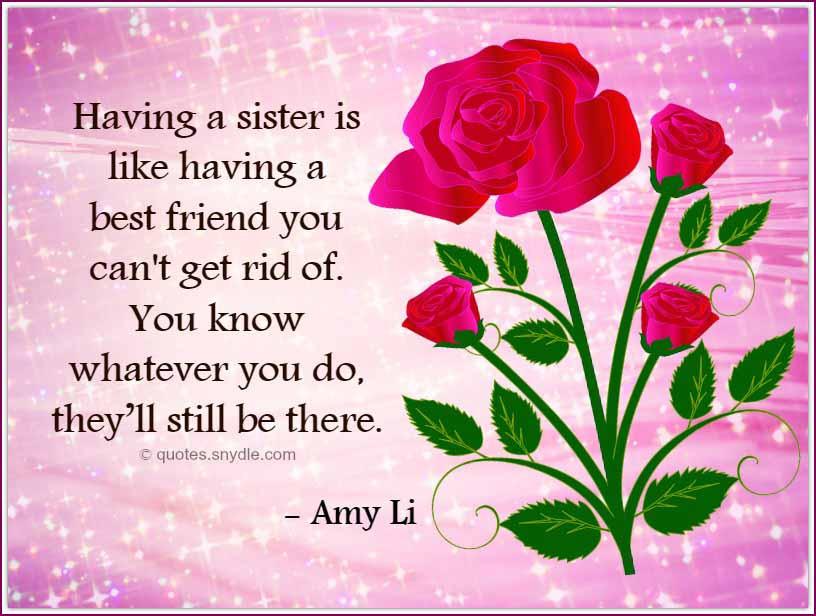 Happy Birthday Quote For Sister
 Birthday Quotes for Sister Quotes and Sayings