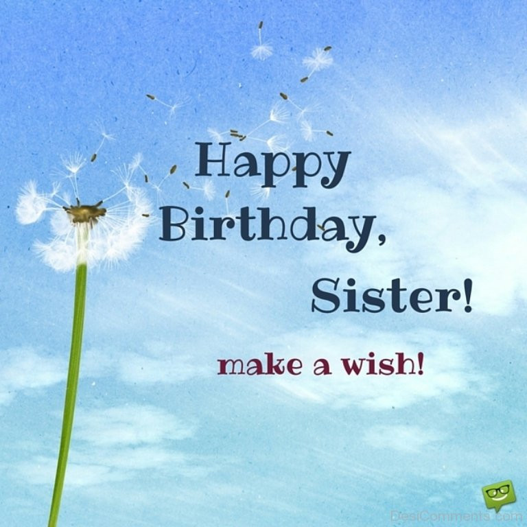 Happy Birthday Quote For Sister
 Birthday Wishes for Sister Graphics for