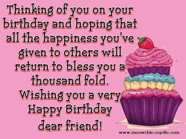 Happy Birthday Quotes To Friend
 Cute Birthday Wishes For Your Lovely Friends A Interior