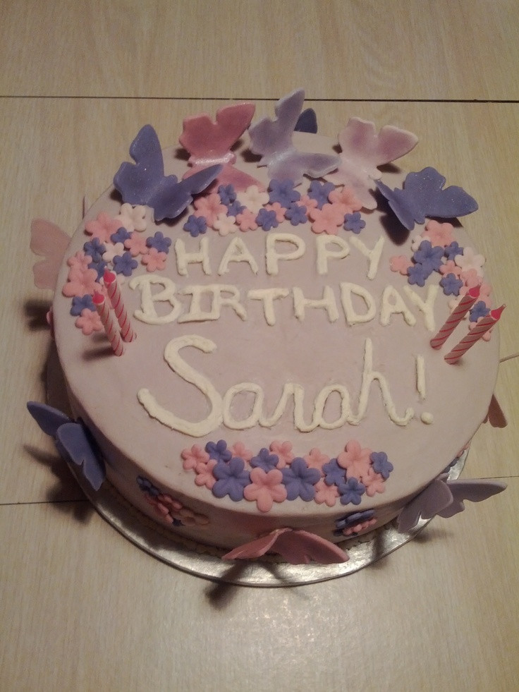 Happy Birthday Sarah Cake
 Sarah Birthday Cakes