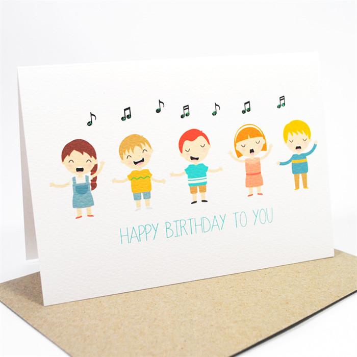 Happy Birthday Singing Cards
 Happy Birthday Card Kids Singing Happy Birthday HBC169