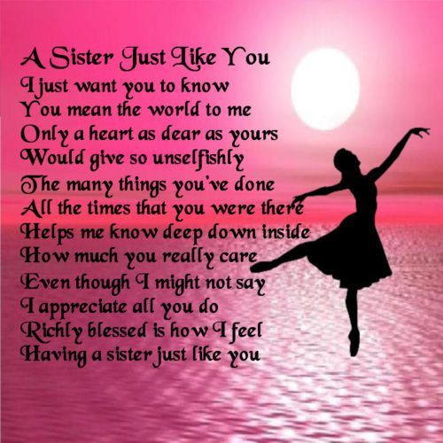 Happy Birthday Sister Poems Funny
 Sister Poems Poem Pile