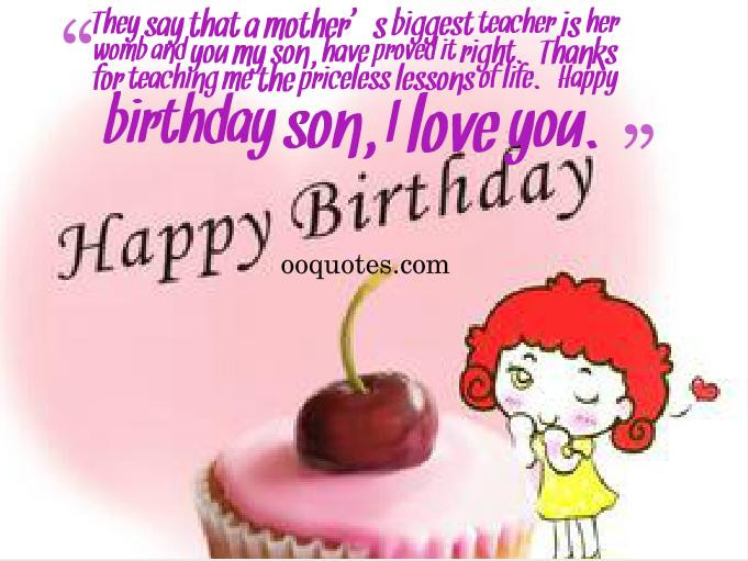 Happy Birthday Son Quotes Funny
 Funny Quotes For Your Son His Birthday QuotesGram