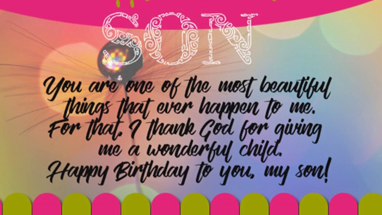 Happy Birthday To My Son Quotes
 Happy Birthday Quotes Wishes Greetings Sms Sayings