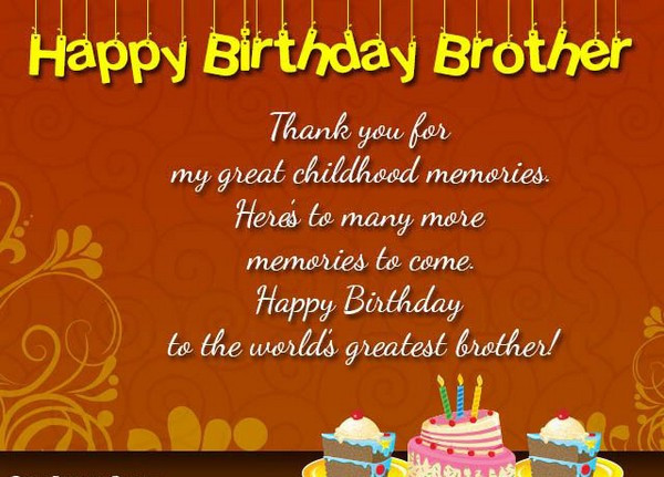 Happy Birthday Wishes For A Brother
 200 Best Birthday Wishes For Brother 2020 My Happy