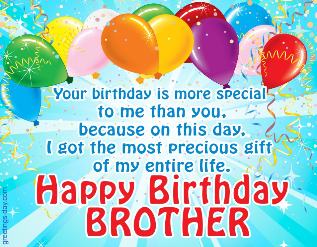 Happy Birthday Wishes For A Brother
 Happy Birthday Brother Free Ecards Wishes in