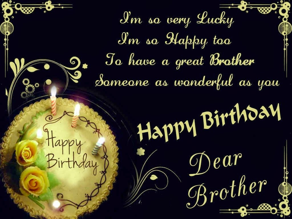 Happy Birthday Wishes For A Brother
 HD BIRTHDAY WALLPAPER Happy birthday brother