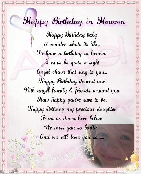 Happy Birthday Wishes In Heaven
 1000 images about celebrating birthday in heaven on