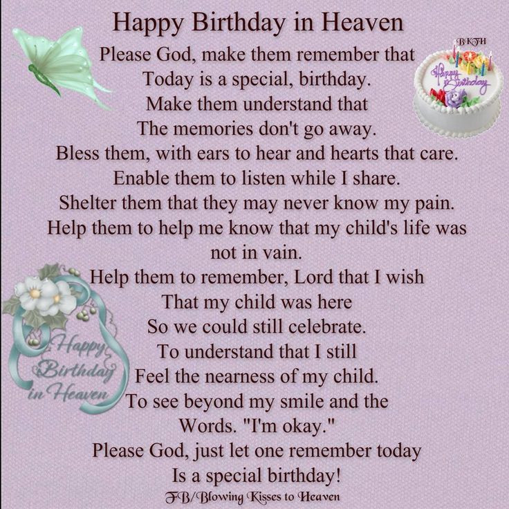 Happy Birthday Wishes In Heaven
 Happy Birthday in Heaven Memorials